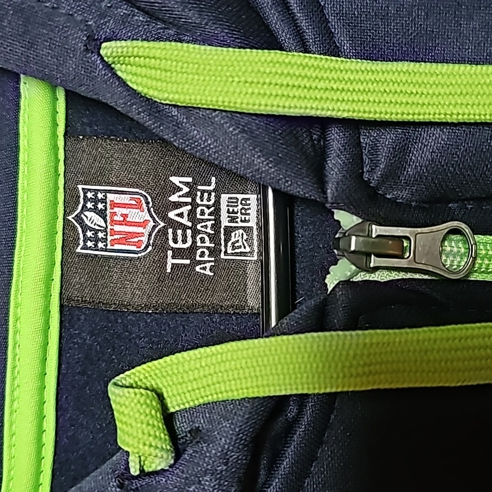 Seattle Seahawks Full Zip Hoodie NFL Fan Gear - Picture 2 of 4